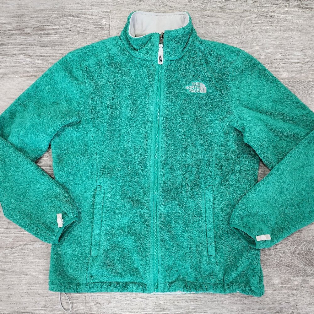The North Face Sherpa Fleece Full Zip Jacket Bright Green Women's L